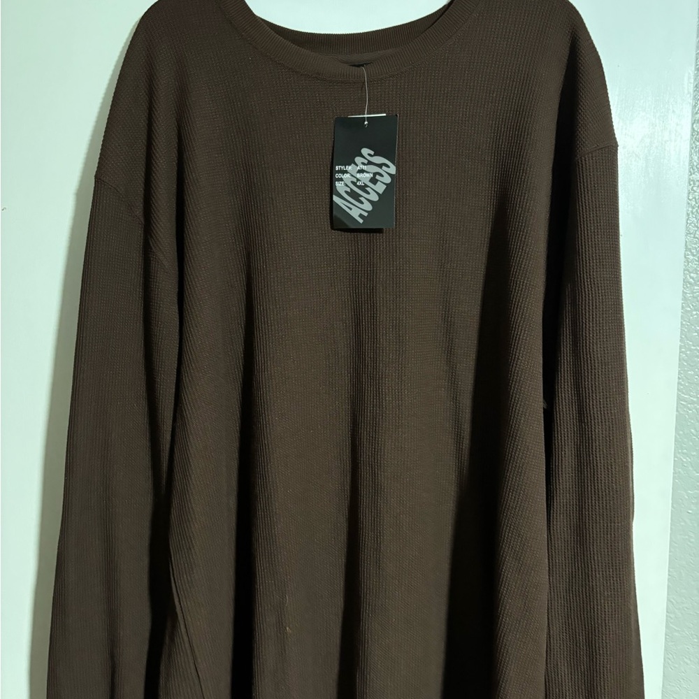Brown Long Sleeve Tee